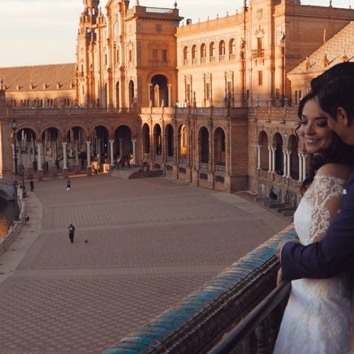 Novios plaza de España loveisintheframe